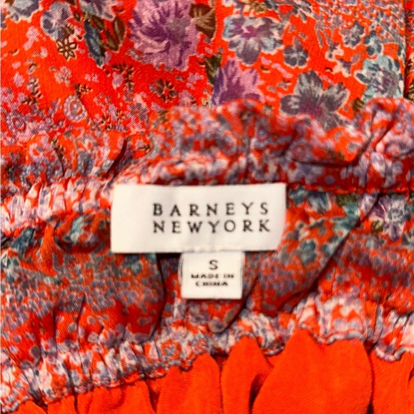 Barneys Orange Floral Off-the-Shoulder Romper - Size Small - Picture 3 of 3